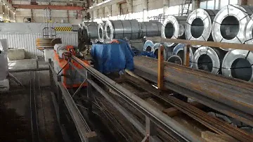 Работа правильно-отрезного станка GROST SCM4-12